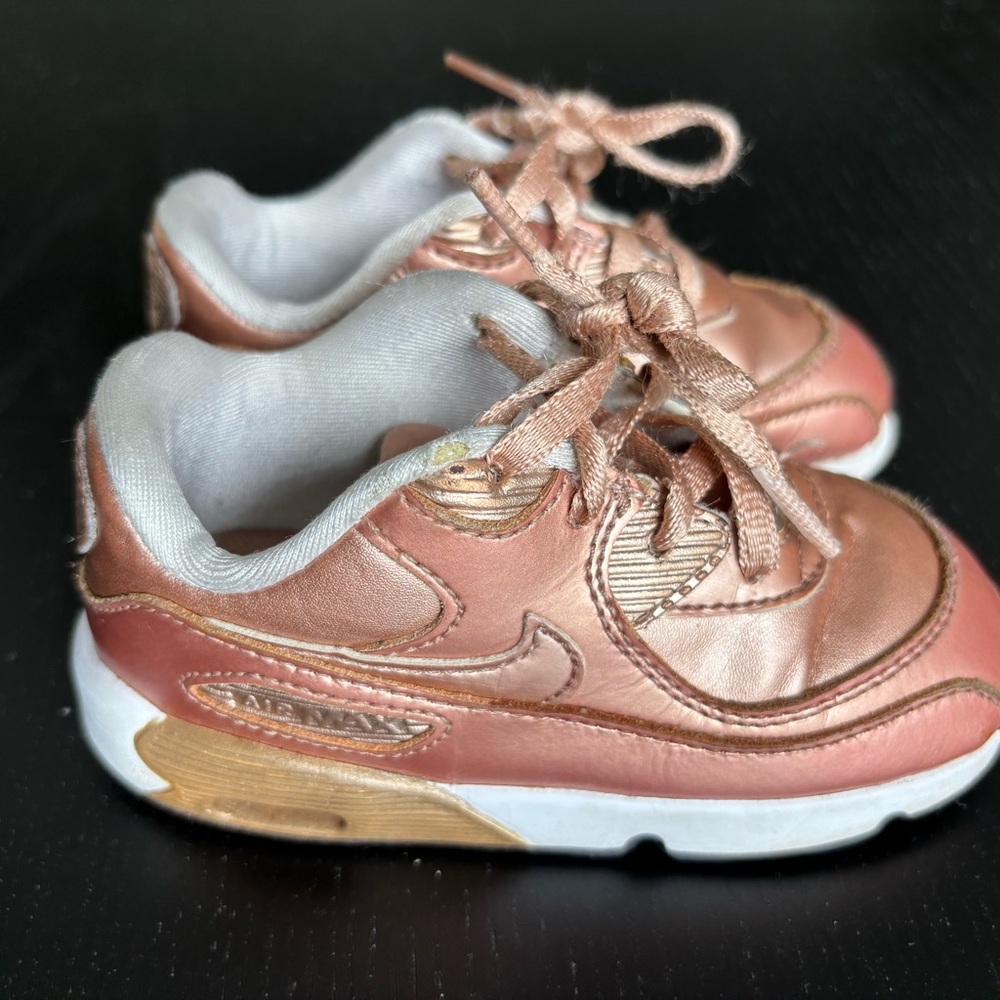 Nike Kids AirMax Rose Gold Sneakers